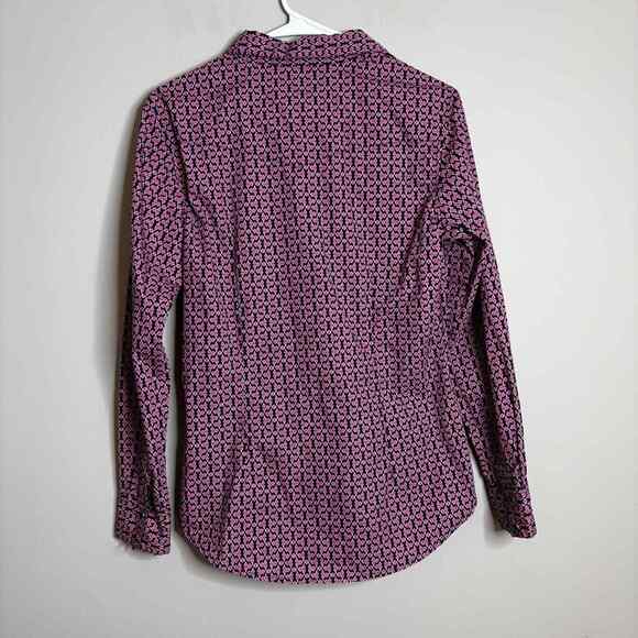 Wrangler Western Breast Cancer Awareness Pearl Snap Top Black Pink Size Small - Picture 5 of 7